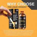 Ashwagandha Maca Fenugreek Extracts - Supports Energy & Focus - Liquid Supplement for Men & Women - 60 Day Servings, Vegan Drops (4 oz)