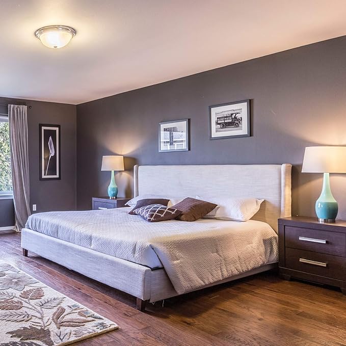 Amazon Basics Non-Dimmable LED Light Bulbs, Long Lasting, 9W, E26 Base, 5000K Daylight White, A19, 60W Equivalent, 24-Pack