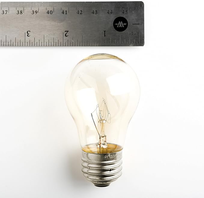 Hometown Evolution, Inc. E26 Commercial String Lights with 16 Gauge Wire (50 Foot 25 Socket, A15 15 Watt Clear Bulbs)