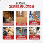 MP Maresh Products Compatible Replacement for Shop Vac Hose and Ridgid Style Wet Dry Vacuum Cleaner - Commercial Heavy Duty Vacuum Hose with Crushproof Design and Air Suction Control - 6'