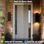 Motion Sensor Outdoor Wall Lights 2-Pack, Dusk to Dawn Exterior Light Fixtures with 3 Lighting Modes, 13'' Up Down Porch Lights with 15W LED Bulbs, Waterproof Wall Sconce for House, Patio, Garage