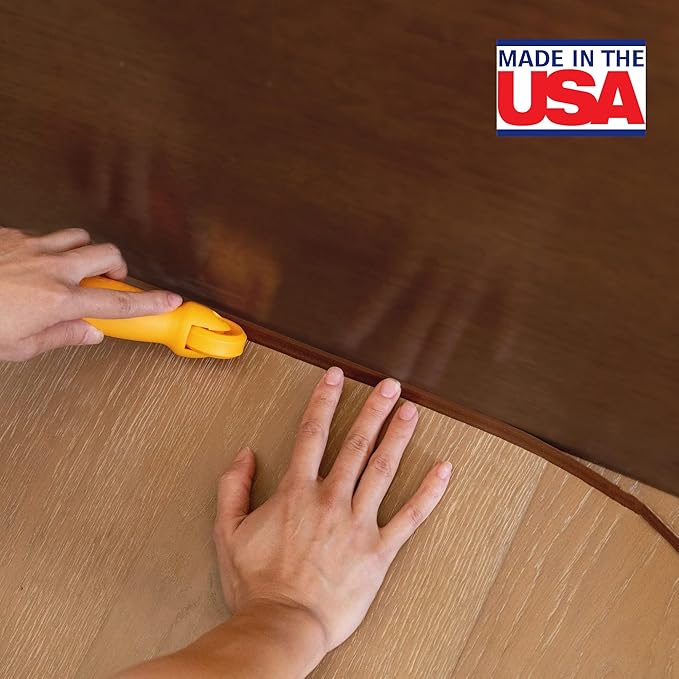 InstaTrim The Original Flexible Trim - 50ft Dark Brown 3/4" Wide Caulk Tape - Adhesive Trim with Many Uses Including Caulking for Bathtubs, Sinks, Counters, Tile, Floors - Made in USA