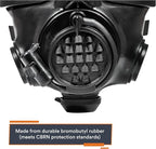 MIRA SAFETY CM-8M Full-Face CBRN Gas Mask W/Canteen - Reusable Survival Nuclear Chemical Respirator for Prepper Gear and Supplies - Best Particulate Protection for Disaster, Tactical, & General Use