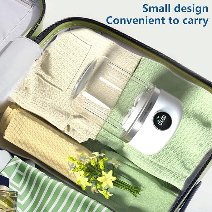 Mini portable washing machine, 1.2L small washing machine, can be used for underwear, socks, saliva towels, suitable for apartments, hotels, and travel.(5.1 * 8.3in)