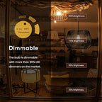 A15 LED Light Bulb 4W (40W Equivalent), 2700K Warm White, Dimmable Edison Filament, 400 Lumens, E26 Medium Base, Clear Glass – Ceiling Fan, Refrigerator/Appliance, Vanity & Chandelier (6-Pack)