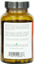 Futurebiotics Capsules, Vitamin K Triple Play, 60 Count (Pack of 4)