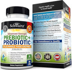 Prebiotics and Probiotic with Whole Food Enzymes for Adults Women & Men - Probiotics Lactobacillus Acidophilus - Digestive Health Capsules Shelf Stable Supplement - Non-GMO Gluten & Dairy Free -30ct