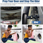 Magoog Washer Door Prop - Keep Door Open and Dry, Front Load Washer Holder for Front Load Washing Machines, Black