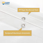 GUARD SHIELD Heavy Duty Tarp 20x20 Feet White Multi Purpose Thick Waterproof Poly Tarp Cover 10mil