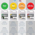 Natural Stone Sealer (Wet Look Matte Finish) Commercial Grade Outdoor Indoor Waterproof Grout Sealer Protects Pavers Pools Patios Decorative Landscape Stones (1 Gallon) H2800S