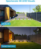 ZOSI 4K PoE Security Camera System, Person Vehicle Detection, 6pcs 4K Indoor Outdoor Spotlight PoE Cameras, Night Vision, 2 Way Audio, 8CH 8MP Home Surveillance NVR with 2TB HDD for 24/7 Recording