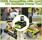 Replacement for Ryobi 18V Battery: 2 Pack 6.0Ah for Ryobi Lithium 18v Battery P108 P102 P107 P109 Cordless Power Tools Fits Craft Creator