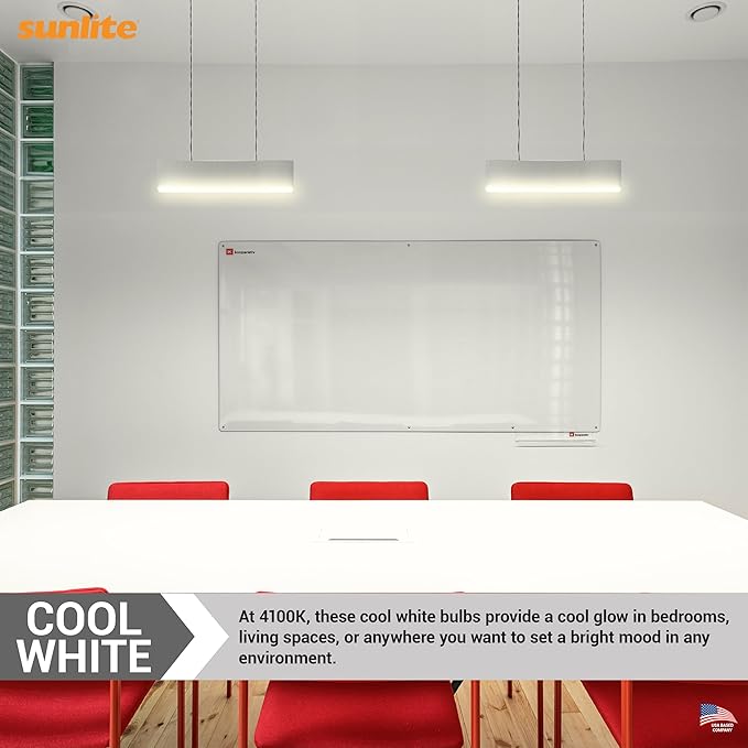 Sunlite 6-Inch F4T5/CW T5 Linear Fluorescent Lamp, 4 Watts, 135 Lumens, 4100K Cool White, Miniature G5 Bi-Pin Base, ROHS Compliant, High Performance Straight Tube, 10 Pack