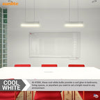 Sunlite 9-Inch F6T5/CW T5 Linear Fluorescent Lamp, 6 Watts, 240 Lumens, 4100K Cool White, Miniature G5 Bi-Pin Base, ROHS Compliant, High Performance Straight Tube, 10 Pack