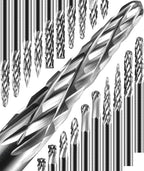 20 Pcs Carbide Burr Set 1/8" Shank Compatible with Dremel Bits Rotary Tools Attachment Kit Rasp Drill File Accessories Metal Wood Stone Steel Grinding Carving Cutting Polishing Solid Tungsten