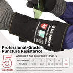 Schwer ANSI A9 Cut & Level 5 Puncture Resistant Arm Sleeves, PM915 High Risk Protection Arm Guards for Biting, Gardening Sleeve Thorn Proof, Tactical Work Sleeves for Law Enforcement Self Defense