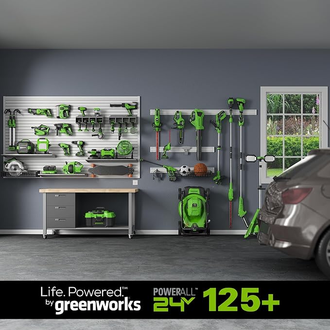 Greenworks 24V (3 Gallon) Cordless Wet/Dry Shop Vacuum + Accessories, Including 2.0Ah Battery and Charger