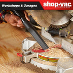 Shop-Vac 4 Gallon 5.5 HP Wet/Dry Vacuum with SVX2 Motor, 1.5" Lock-On Hose, 20 Ft Power Cord, Blower Port, Floor & Utility Nozzles, Filters, Ideal for Garage, Shop & Workshop Use