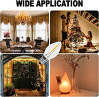 C7 0.6W 2700K Featuring Standard E12 LED Bulb Candelabra Base Replacement Night Light 12 Pack