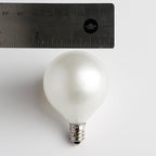 Hometown Evolution, Inc. 100 Foot C9 Commercial Exterior Globe String Lights with 80 G50 2 Inch White Satin Bulbs (Black Wire) for Weatherproof Heavy Duty Vintage Outside Lighting