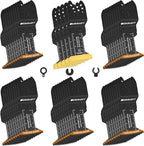 50PCS Curved-Edge Oscillating Tool Blade, Titanium multitool blades for Metal, Wood, Plastic, Professional Universal oscillating saw blades Fit Dewalt Milwaukee Ryobi Rockwell Fein
