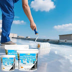 Liquid Waterproof Sealant, Transparent Waterproof Coating Repairing Anti-Leakage Agent, Invisible Water Proof Glue Indoor and Outdoor Water-Based Waterproofing Adhesive 5L