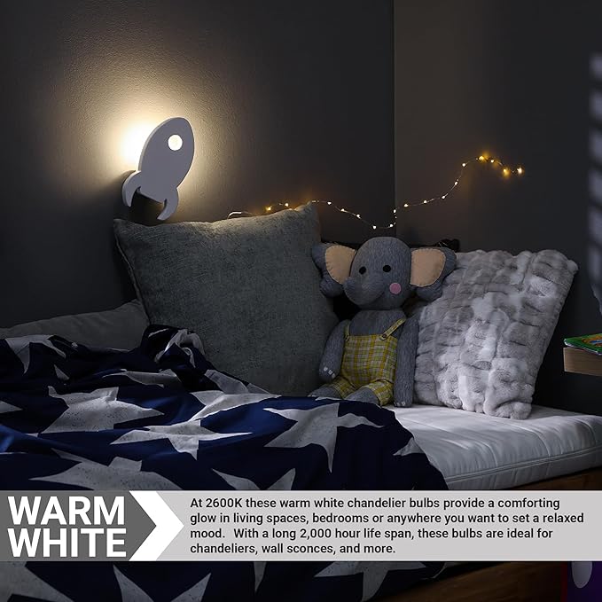 Sunlite Incandescent C9 Colored Night Light Bulb, 7 watts, 120 Volts, Intermediate E17 Screw Base, 2000 Rated Hours, Christmas-Lights Nightlight, Clear, 25 Pack