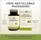 Herbal Roots Ashwagandha Capsules | Extra Strength | Ayurvedic for Overall Health for Men and Women | 60 Vegan Capsules