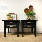 Dixie Belle Paint Company Chalk Finish Furniture Paint - Caviar (16oz) - Matte Black Chic Chalk Mineral DIY Furniture Paint