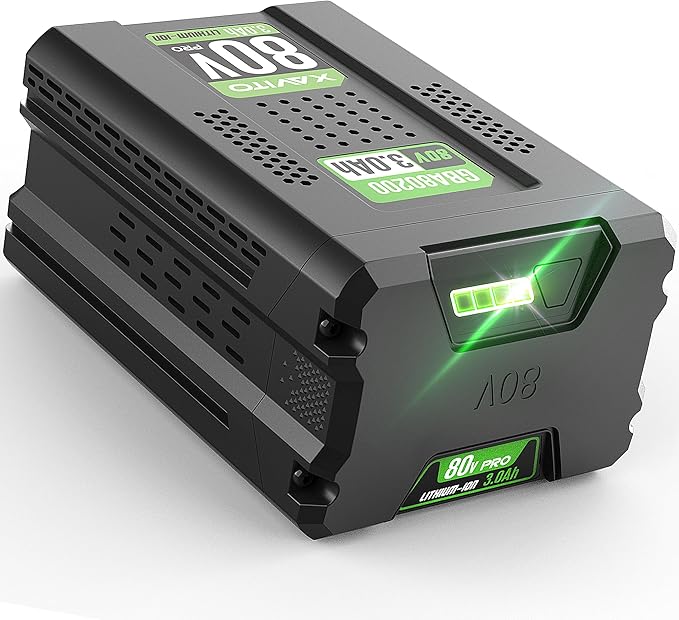 XAVITO Replacement for Greenworks 80V Battery 3000mAh, Compatible with Greenworks 80V Power Tool, New Upgraded 3X Longer Runtime, Replace for Greenworks Pro 80V Battery GBA80200 GBA80300
