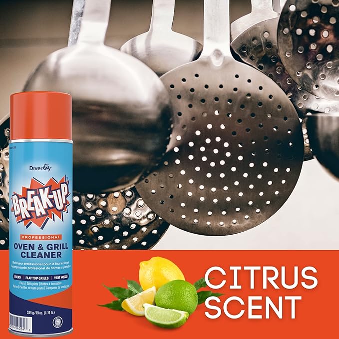 Diversey BREAK-UP CBD991206 Oven and Grill Cleaner, 19oz Aerosol, 6/Carton