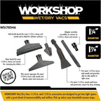 WORKSHOP Wet/Dry Vacs Vacuum Accessories WS17854A Homeowner DIY Kit for Wet Dry Vacuum Cleaners, 1-1/4-inch and 1-7/8-inch Shop Vacuum Attachments with 1-7/8-inch Hose Adapter, for General Cleaning