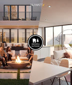 NUWATT 12 Pack 6 Inch Ultra Thin LED Recessed Lighting, Selectable 2700K/3000K/3500K/4000K/5000K, High Brightness 1050 Lumens, Dimmable, IC Rated, Brushed Nickel Canless LED Wafer Lights, Metal J-Box