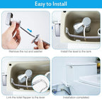 Meonum 2 Pack Toilet Flush Handle Replacement Kit, Toilet Trip Levers Side Mount Compatible with Kohler K-3722-0 Toilets/Kohler 85114-CP Trip Lever Kit, Polished Chrome