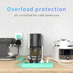 SOLL IPX9 Outdoor Power Strip Weatherproof, Surge Protector Power Strip with 3 Outlet and 3 USB Charging Ports(2 USB C), 5.18FT Extension Cord for Patio, Garden, Bathroom, Kitchen, Garage, Office