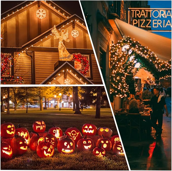 C7 Christmas Led Light Bulb, C7 Shatterproof Replacement Night Light Bulb, 0.6W Equivalent 7W Incandescent Bulb, Warm White 2200K, E12 Standard Base, 50Pack