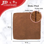 Microfiber Cleaning Cloths,48 Pack, 16"x16", All-Purpose, Softer, Highly Absorbent, Lint-Free, Reusable, Washable Pro Towels, Brown, for House, Kitchen, Bathroom, Car, Office