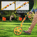 Zozen Distance Measuring Wheel in Feet and Inches, with 20pc Marking Flags and Flags Holder, Collapsible Measure Wheel - Imperial Industrial with Big Kickstand to Keep Stand, Include Backpack.