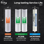 iSpring CRO1000 4-Stage Tankless Commercial Reverse Osmosis Water Filtration System, for House, Restaurant, Small Business, and Light Industrial Use,1000 GPD High Flow, Upgraded Size Filters