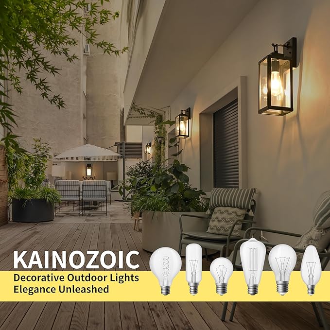 Motion Sensor Dawn to Dusk Outdoor Sensor Light Fixture Anti-Rust Exterior Wall Lighting Waterproof Outdoor Wall Lantern for Porch Patio Front Door Garage