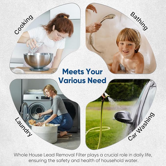 PUREPLUS 20" x 4.5" Whole House Activated Carbon Water Filter, Enhanced Lead Removal, Reduces Chlorine, Sediment & Odors, Compatible with FC25B, EPM-20BB, CB-BB-20, 155783-43, 1 PACK