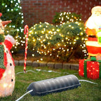 RESTMO Outdoor IP44 Waterproof Electrical Box, Weatherproof Extension Cord Cover, Safety Seal Enclosure to Protect Power Connections, Holiday Light Decorations, Power Tools, Fountains, Gray