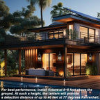 20" Black Motion Sensor Outdoor Light, Large Dusk to Dawn Outside Lighting Fixture, Exterior Farmhouse Wall Mount Porch Lantern, Waterproof Sconce Lamp for Outside Patio, 3 Modes/2-Light/1-Pack