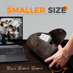 Short Flat Extension Cord, TESSAN Small Power Strip with 3 USB Port (1 USB C), 3 Outlets Small Charging Station, 3 ft Slim Plug for Cruise Travel Office School Dorm Room Essentials