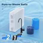 iSpring RO500AK-ORB Reverse Osmosis Water Filter, NSF 58 Certified, 500 GPD Tankless Under Sink RO System, Natural pH Alkaline Remineralization, 2:1 Pure to Drain Ratio, Oil Rubbed Black Faucet