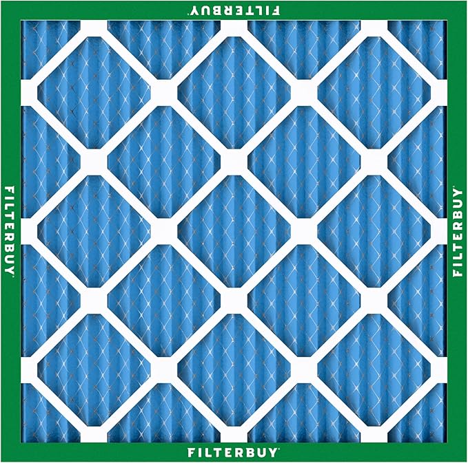 Filterbuy 25x25x1 Air Filter MERV 13 (MPR 1900) Health Defense Replacement (6-Pack), Electrostatic Pleated HVAC AC Furnace Filters, Made in USA (Actual Size: 24.50 x 24.50 x 0.75)