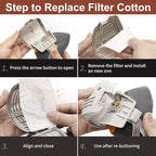 RANKSING Respirator Mask with Filters to Against Dust Gases Fumes Asbestos Organic Vapors Chemicals while Painting Spraying Sanding Welding Construct and Work Portable Protection PPE