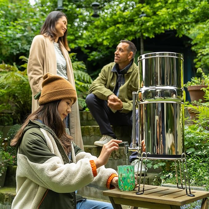 British Berkefeld Doulton 3.17 Gallon W9361137 Countertop Gravity-Fed Water Filtration System Using Ultra Sterasyl Ceramic Filter Candles