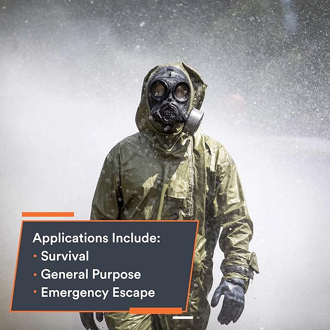 MIRA SAFETY M CBRN Full Face Reusable Respirator-Mask Gas Mask (CM-7M Mask WITH Drinking System)