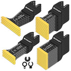 30 PCS Oscillating Tool Blade, Universal Titanium Multi Tool Blades for Metal Nails Wood Plastic and Hard Material, Oscillating Saw Blades Fit Dewalt Milwaukee Ryobi Rockwell Fein